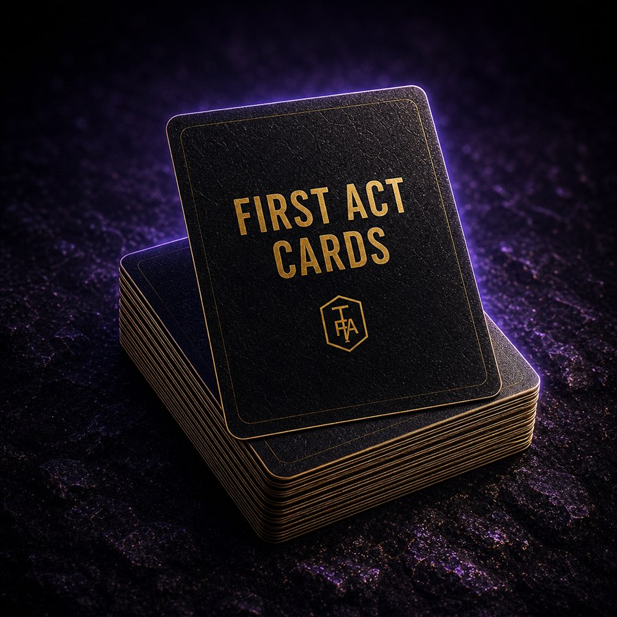 Stack of First Act Cards